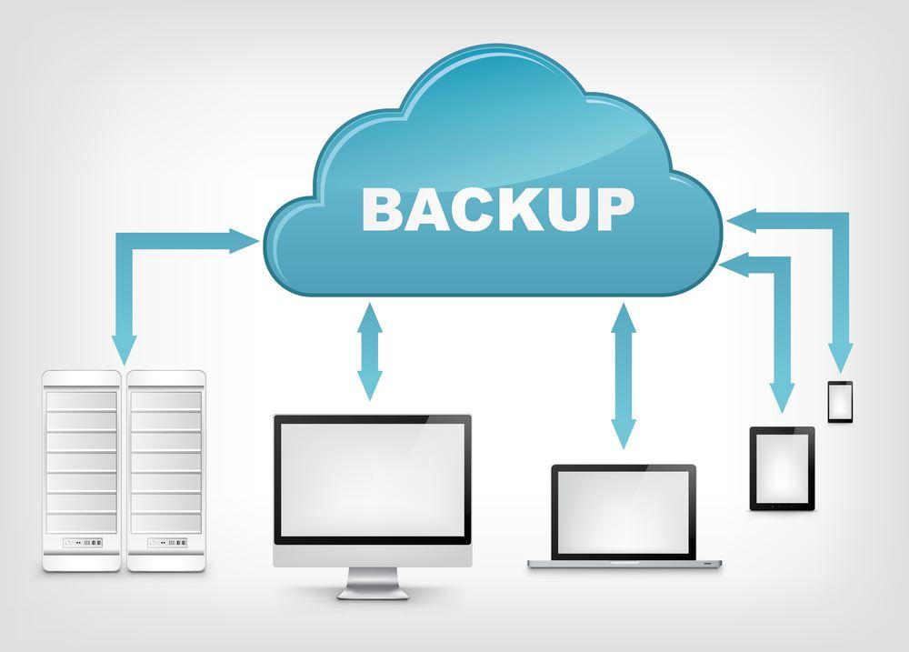Cloud backup graphic
